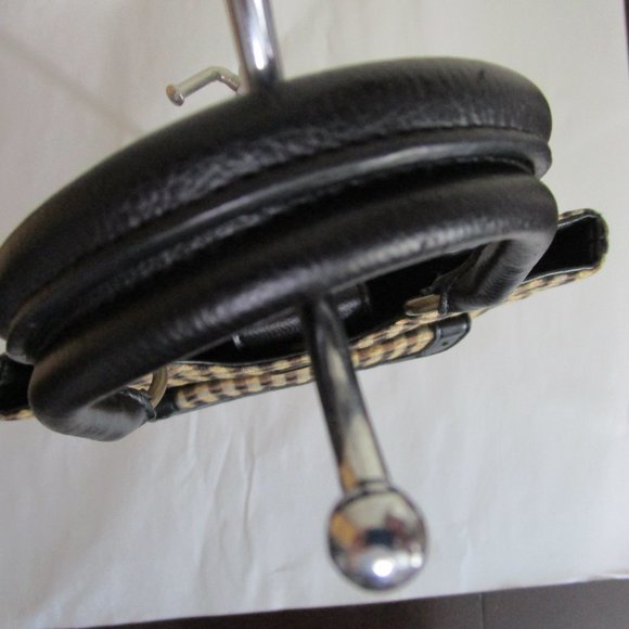 Longaberger Homestead Small Tote Brown & Tan Check Satchel - Picture 10 of 12